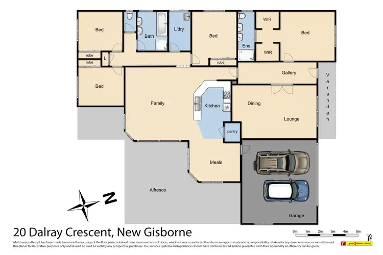 Floorplan of Homely house listing, 20 Dalray Crescent, New Gisborne VIC 3438