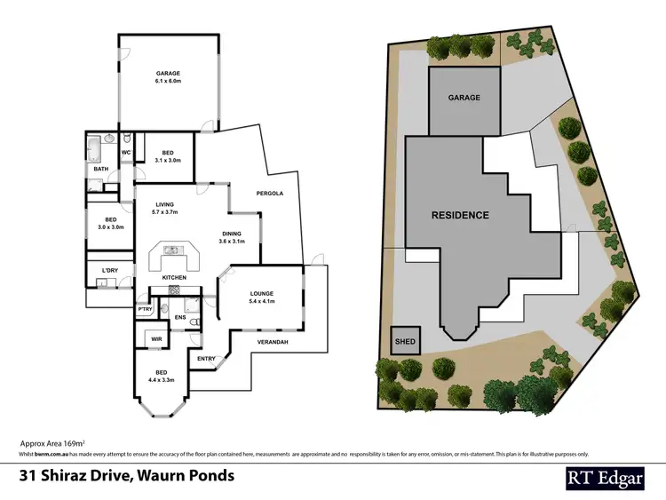 Floorplan of Homely house listing, 31 Shiraz Drive, Waurn Ponds VIC 3216