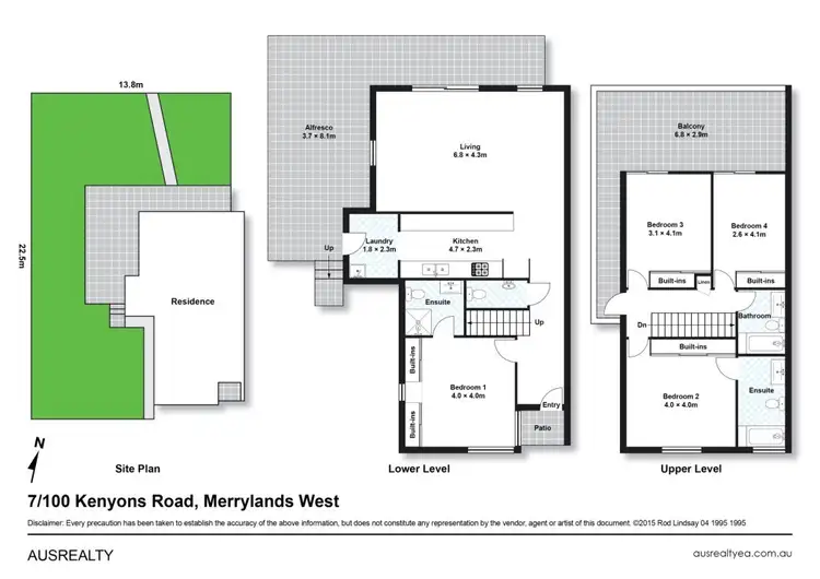 Floorplan of Homely townhouse listing, 7/100 Kenyons Road, Merrylands NSW 2160