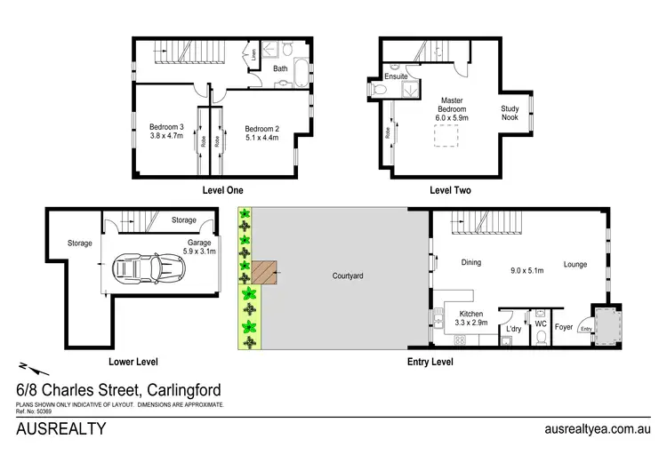 Floorplan of Homely townhouse listing, 6/8 Charles Street, Carlingford NSW 2118