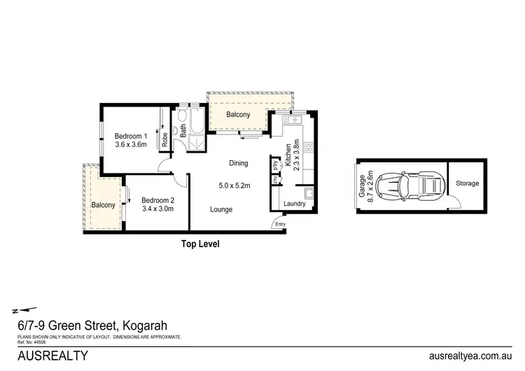 Floorplan of Homely unit listing, 6/7-9 Green Street, Kogarah NSW 2217