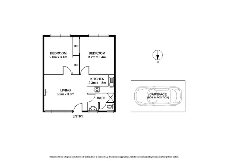 Floorplan of Homely apartment listing, 3/58 Type Street, Richmond VIC 3121