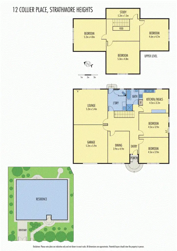 Floorplan of Homely house listing, 12 Collier Place, Strathmore Heights VIC 3041