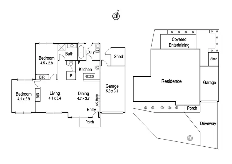 Floorplan of Homely unit listing, 4/9 Exeter Court, Heidelberg West VIC 3081