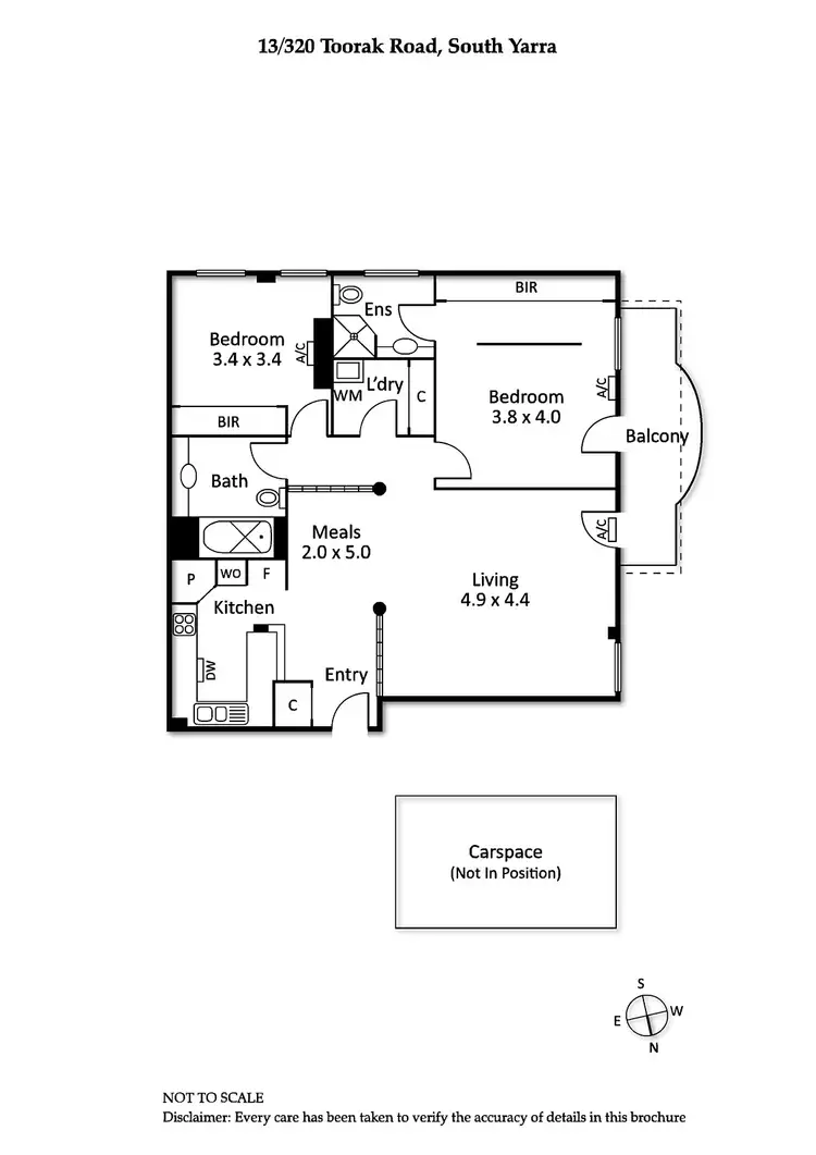Floorplan of Homely apartment listing, 13/320 Toorak Road, South Yarra VIC 3141
