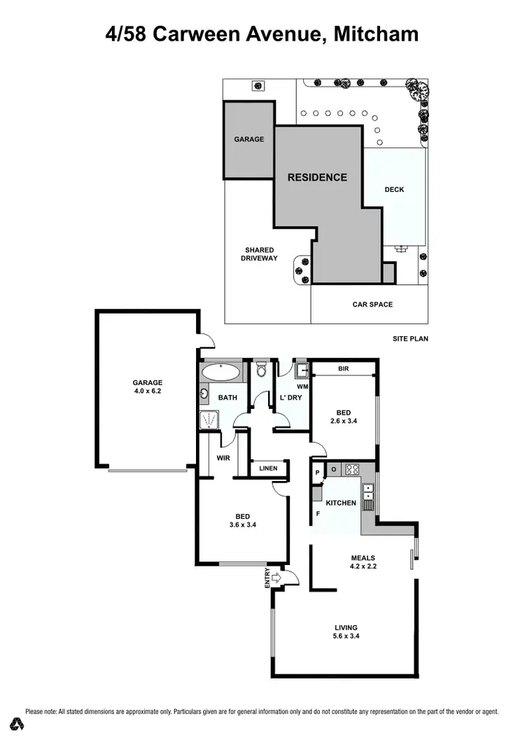 Floorplan of Homely unit listing, 4/58 Carween Avenue, Mitcham VIC 3132