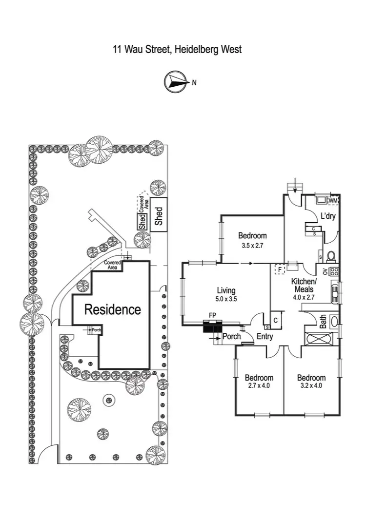 Floorplan of Homely house listing, 11 Wau Street, Heidelberg West VIC 3081