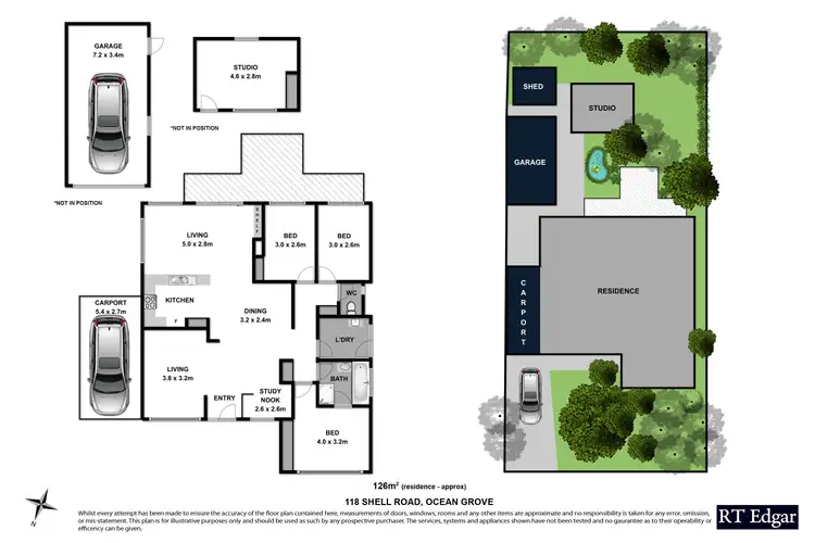 Floorplan of Homely house listing, 118 Shell Road, Ocean Grove VIC 3226