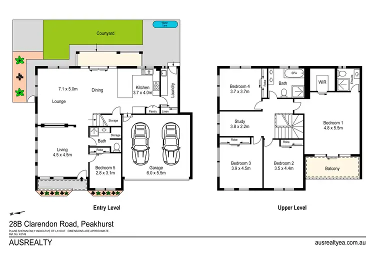 Floorplan of Homely townhouse listing, 28B Clarendon Road, Peakhurst NSW 2210