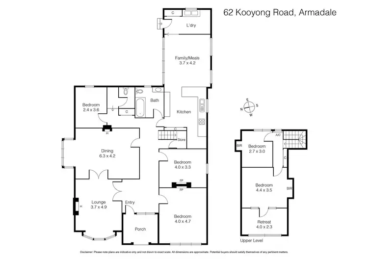 Floorplan of Homely house listing, 62 Kooyong Road, Armadale VIC 3143