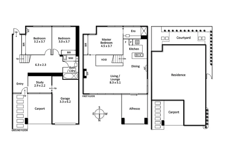 Floorplan of Homely house listing, 2/17 Pakington Street, Kew VIC 3101