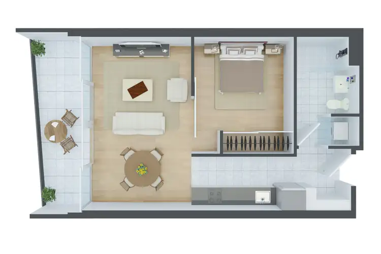 Floorplan of Homely apartment listing, 409/815 Bourke Street, Docklands VIC 3008