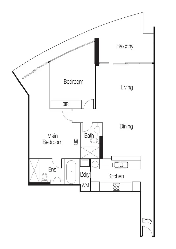 Floorplan of Homely apartment listing, 133/95 Rouse Street, Port Melbourne VIC 3207