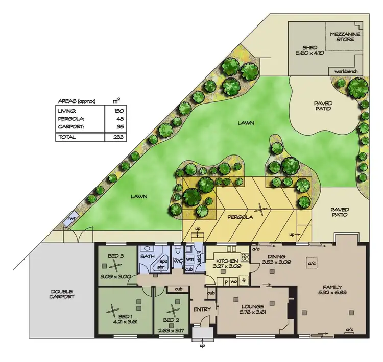 Floorplan of Homely house listing, 20 Doradus Avenue, St Agnes SA 5097