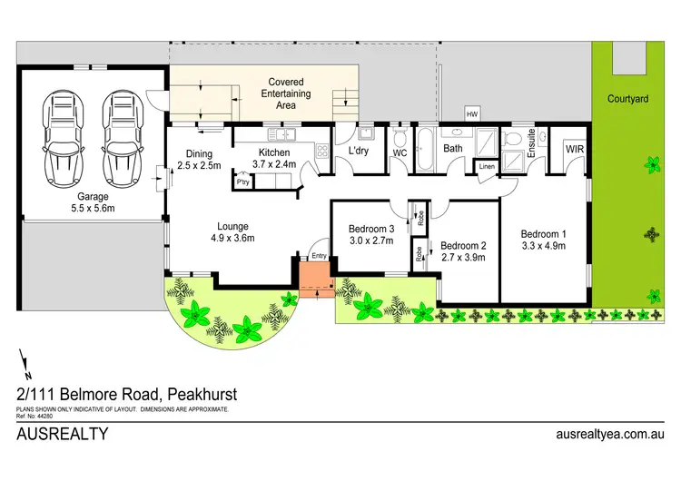 Floorplan of Homely villa listing, 2/111 Belmore Road, Peakhurst NSW 2210