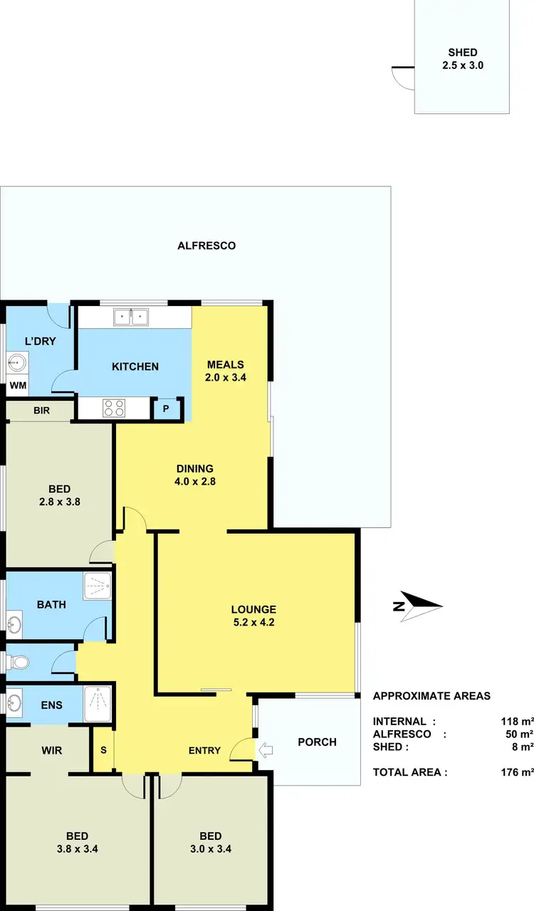 Floorplan of Homely house listing, 8 Enfield Place, Craigieburn VIC 3064