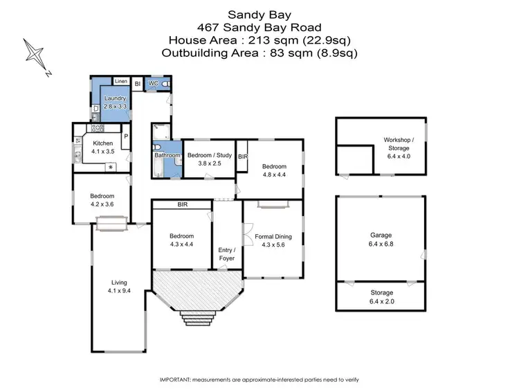 Floorplan of Homely house listing, 467 Sandy Bay Road, Sandy Bay TAS 7005