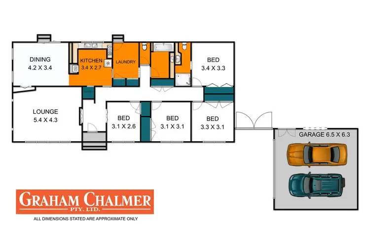Floorplan of Homely house listing, 6 Allambie Road, Sale VIC 3850