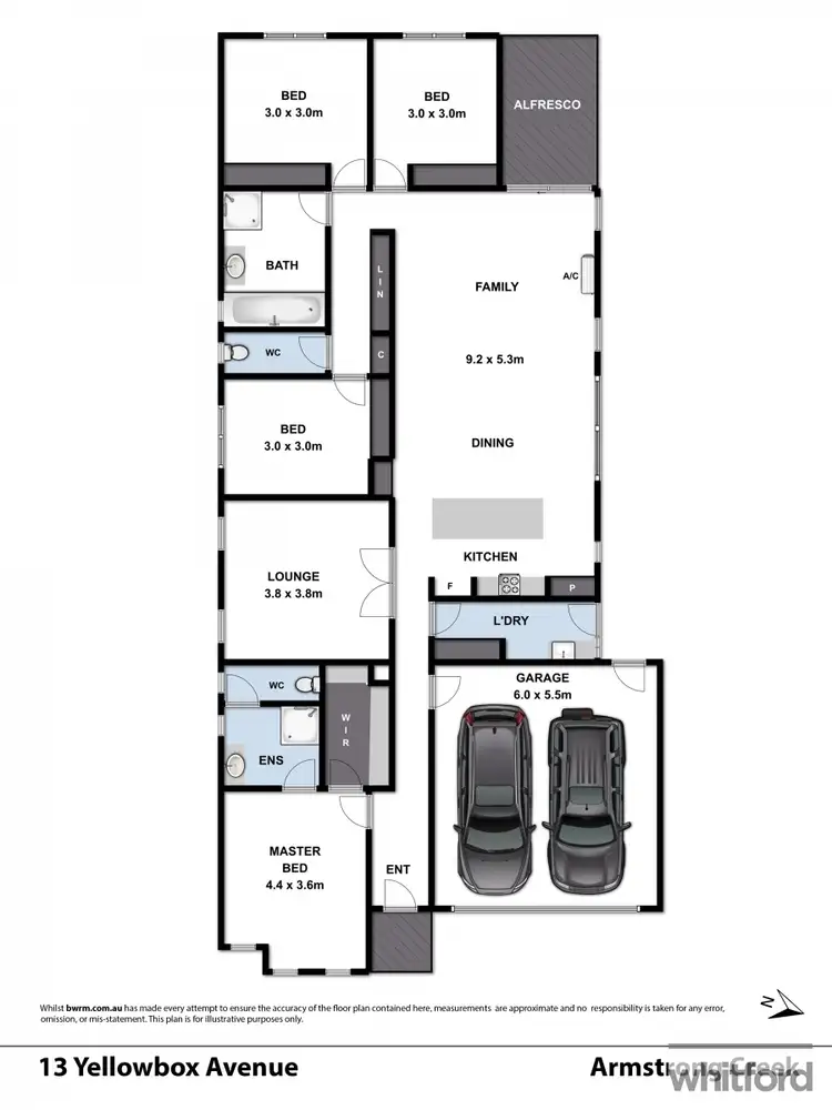 Floorplan of Homely house listing, 13 Yellowbox Avenue, Armstrong Creek VIC 3217