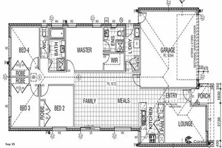 Floorplan of Homely house listing, 42 Lilyturf Drive, Tarneit VIC 3029