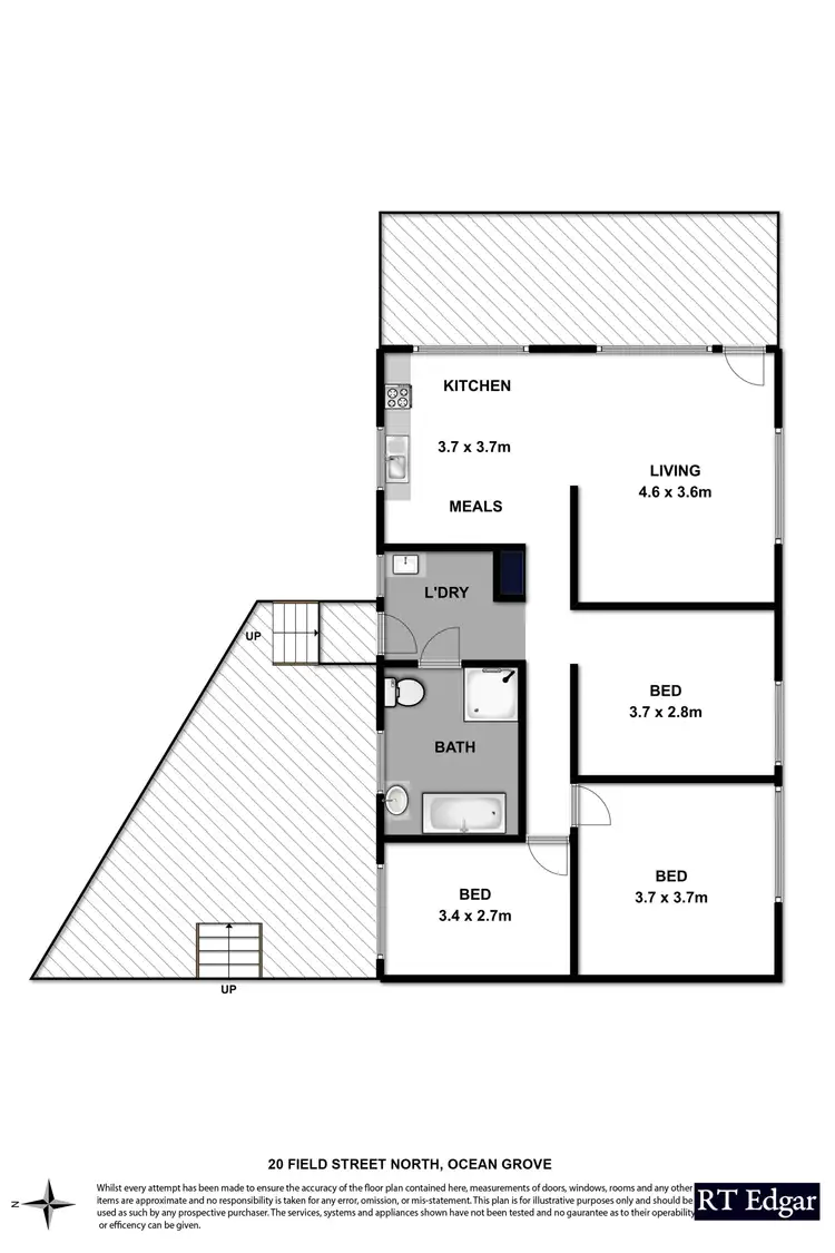 Floorplan of Homely house listing, 20 Field Street North, Ocean Grove VIC 3226