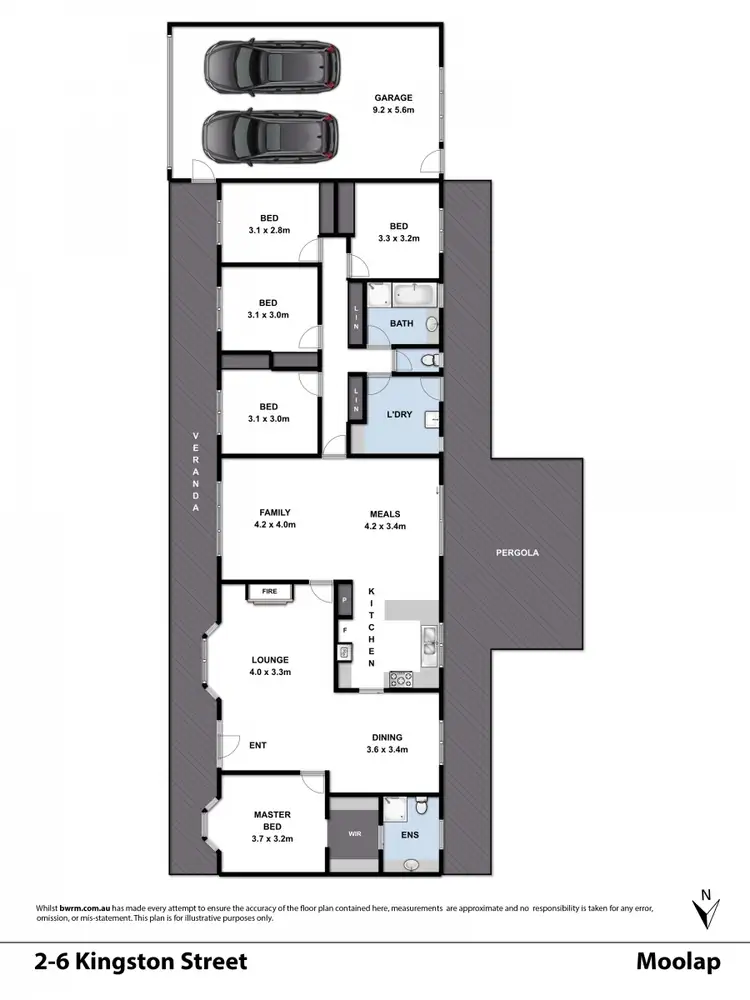 Floorplan of Homely house listing, 2-6 Kingston Street, Moolap VIC 3224