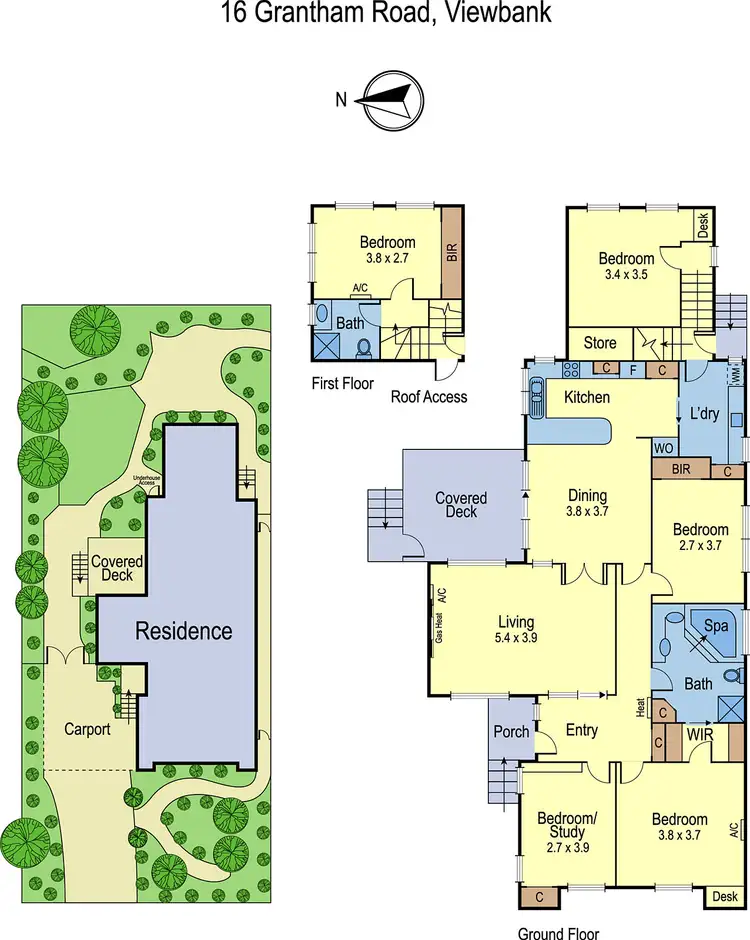 Floorplan of Homely house listing, 16 Grantham Road, Viewbank VIC 3084
