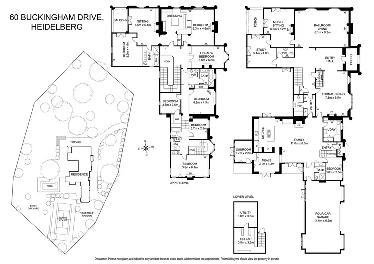 Floorplan of Homely house listing, BANYULE HOMESTEAD 60 Buckingham Drive, Heidelberg VIC 3084