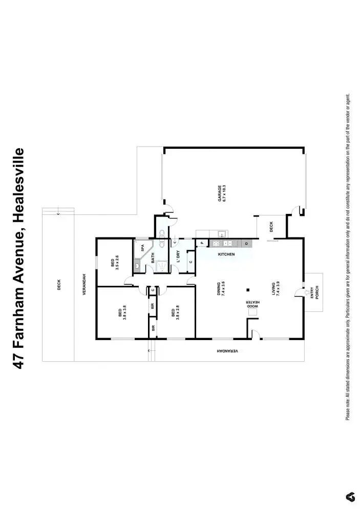 Floorplan of Homely house listing, 47 Farnham Road, Healesville VIC 3777