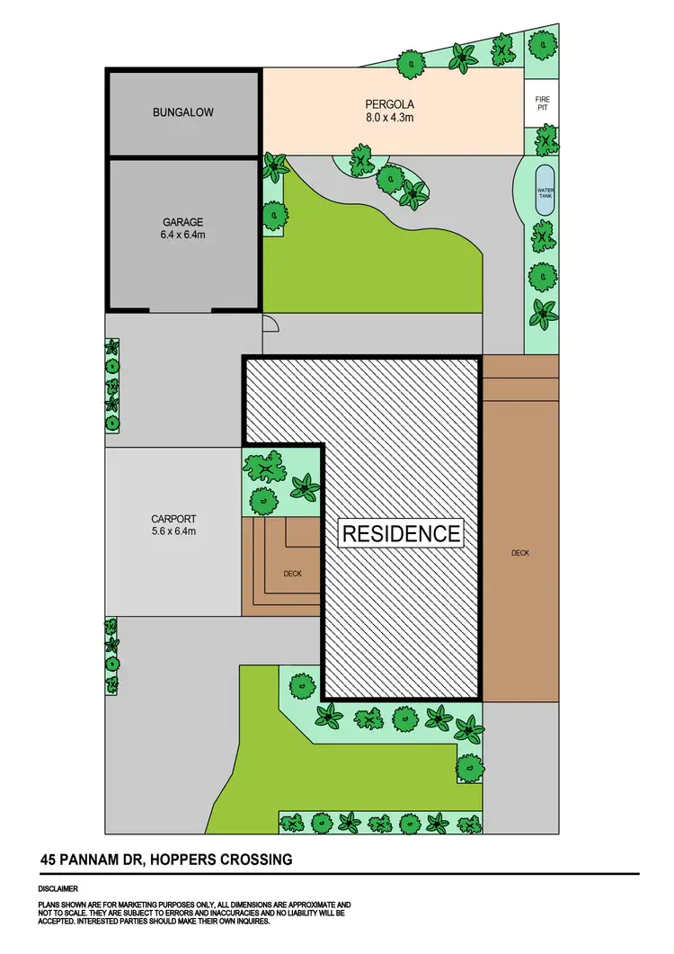 Floorplan of Homely house listing, 45 Pannam Drive, Hoppers Crossing VIC 3029