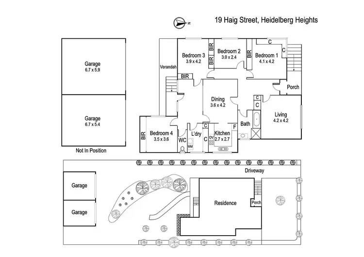 Floorplan of Homely house listing, 19 Haig Street, Heidelberg Heights VIC 3081