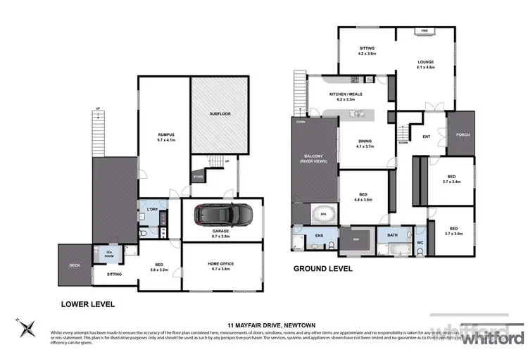 Floorplan of Homely house listing, 11 Mayfair Drive, Newtown VIC 3220