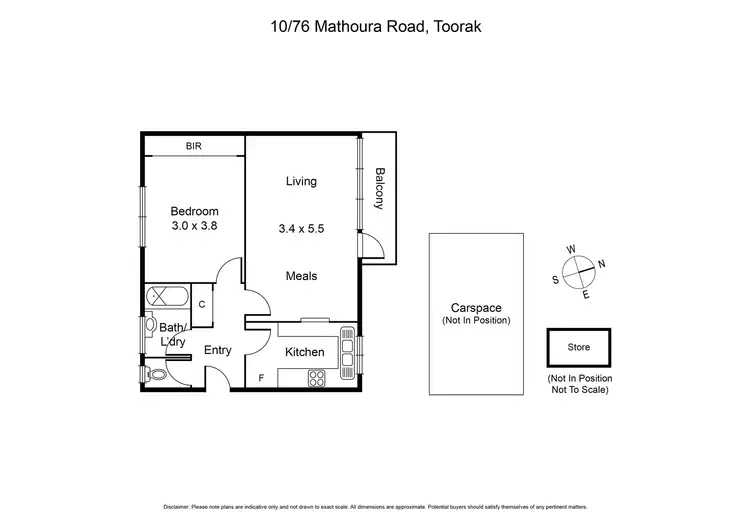 Floorplan of Homely apartment listing, 10/76 Mathoura Road, Toorak VIC 3142