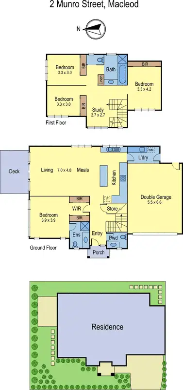 Floorplan of Homely house listing, 2 Munro Street, Macleod VIC 3085