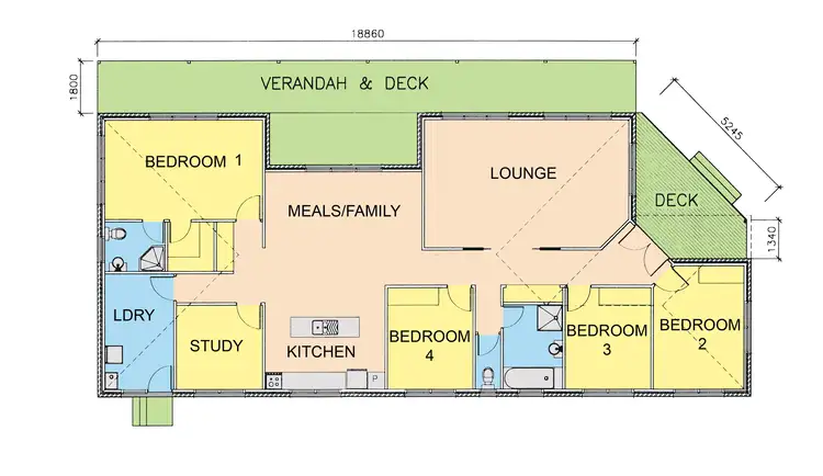 Floorplan of Homely house listing, 56 Highfield Drive, Longford VIC 3851