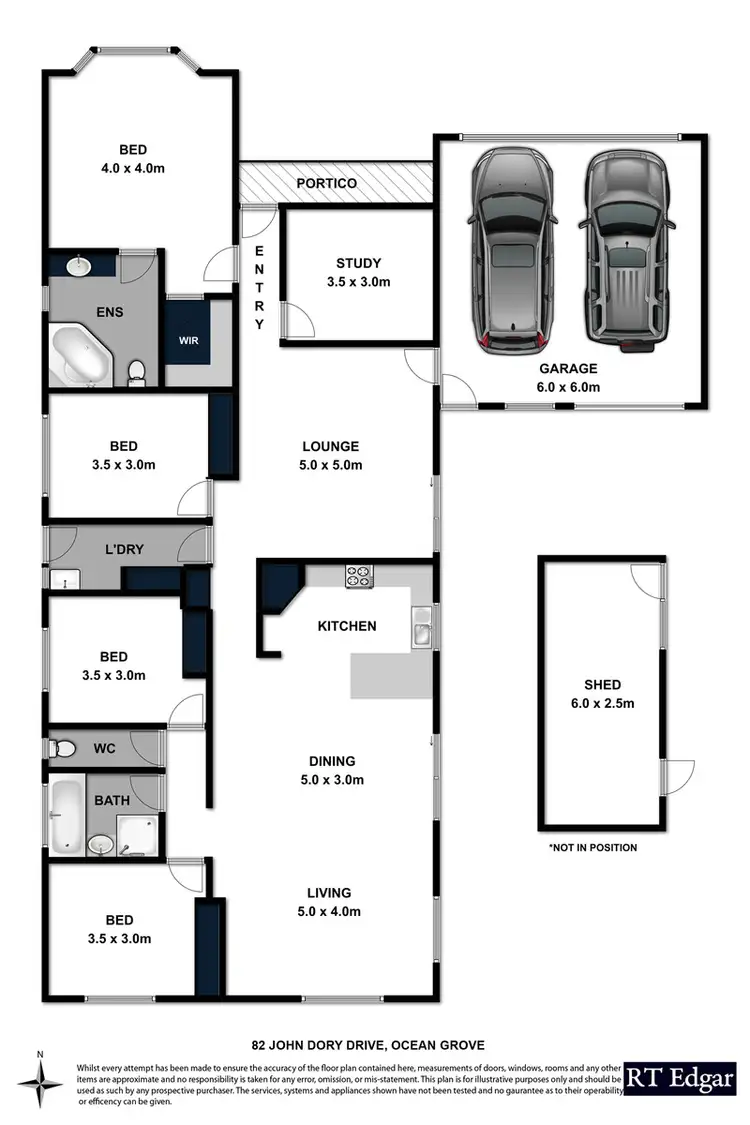 Floorplan of Homely house listing, 82 John Dory Drive, Ocean Grove VIC 3226