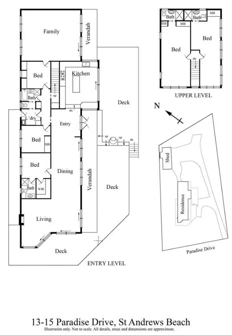 Floorplan of Homely house listing, 13-15 Paradise Drive, St Andrews Beach VIC 3941