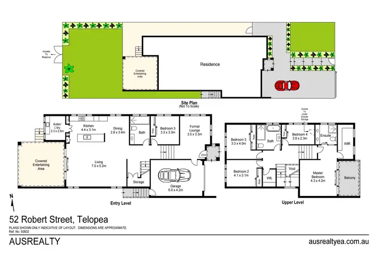 Floorplan of Homely semi-detached listing, 52a Robert Street, Telopea NSW 2117