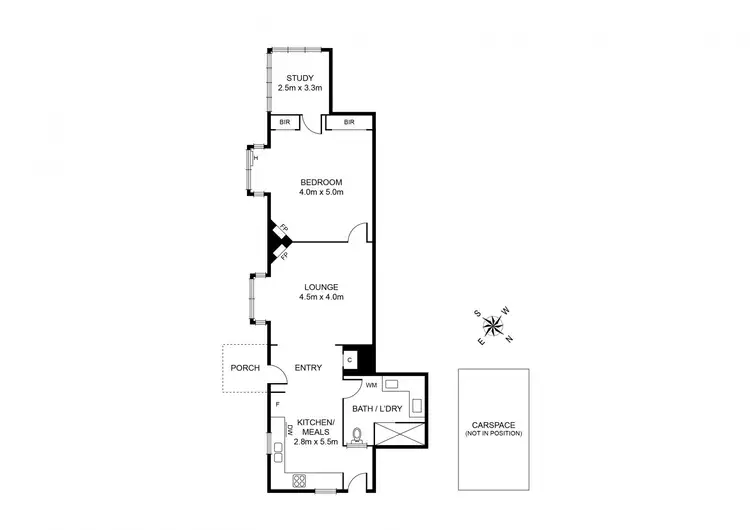 Floorplan of Homely apartment listing, 1/354 Beaconsfield Parade, St Kilda West VIC 3182