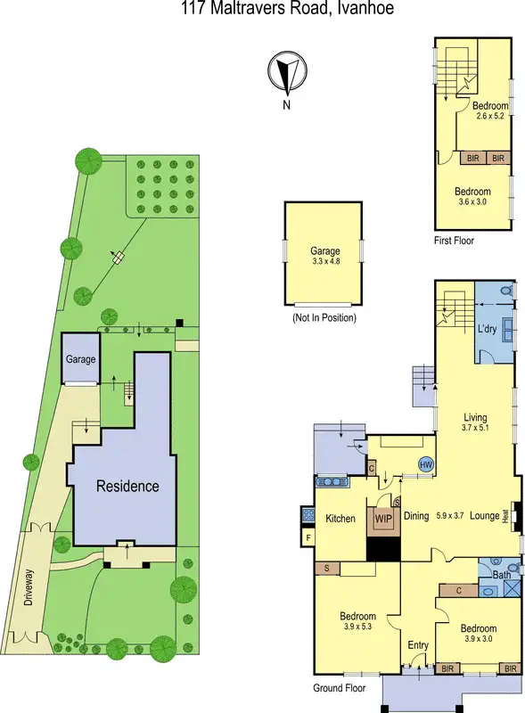 Floorplan of Homely house listing, 117 Maltravers Road, Ivanhoe VIC 3079