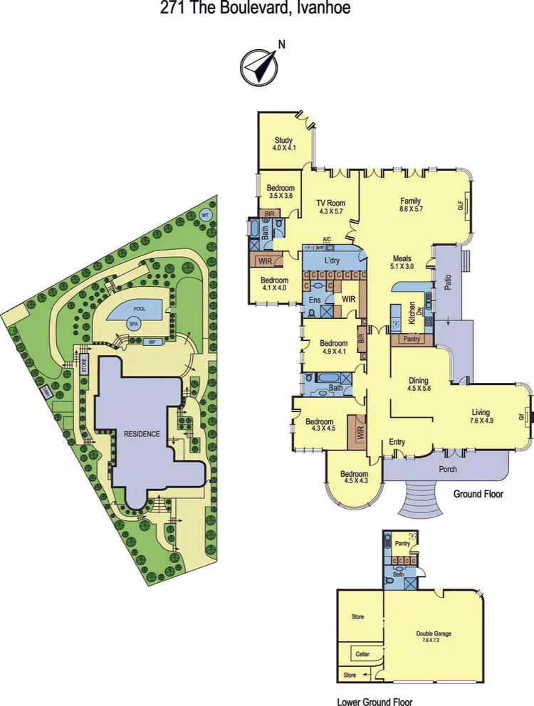 Floorplan of Homely house listing, 271 The Boulevard, Ivanhoe East VIC 3079