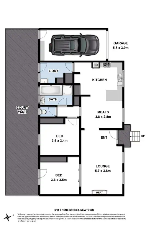 Floorplan of Homely unit listing, 6/11 Skene Street, Newtown VIC 3220