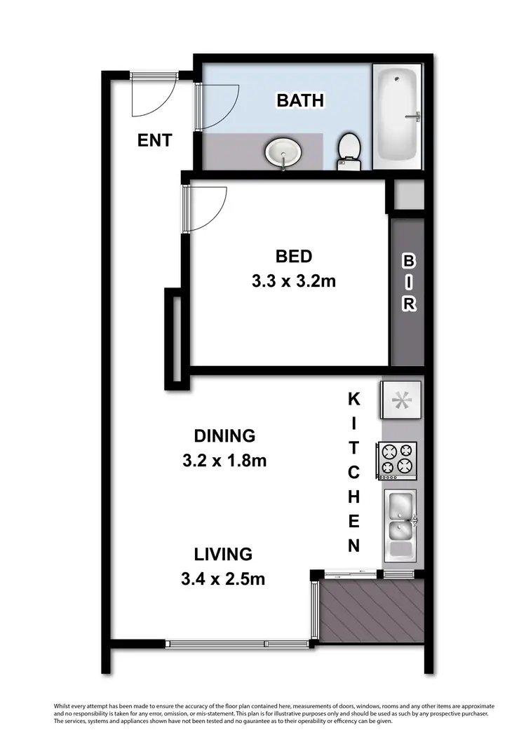 Floorplan of Homely apartment listing, 705/14 Kavanagh Street, Southbank VIC 3006