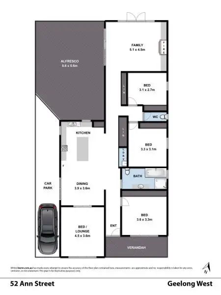 Floorplan of Homely house listing, 52 Ann Street, Geelong West VIC 3218