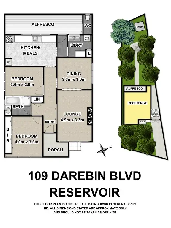 Floorplan of Homely house listing, 109 Darebin Boulevard, Reservoir VIC 3073