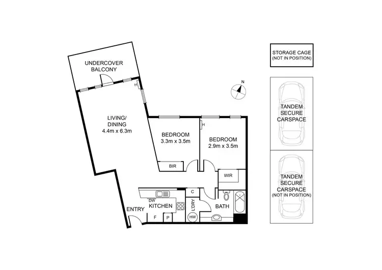 Floorplan of Homely apartment listing, 31/6 Graham Street, Port Melbourne VIC 3207