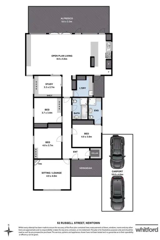 Floorplan of Homely house listing, 52 Russell Street, Newtown VIC 3220