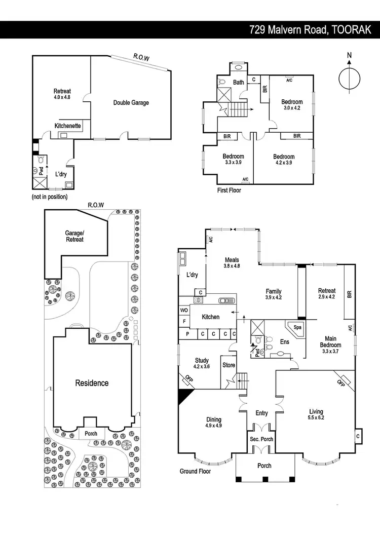Floorplan of Homely house listing, 729 Malvern Road, Toorak VIC 3142