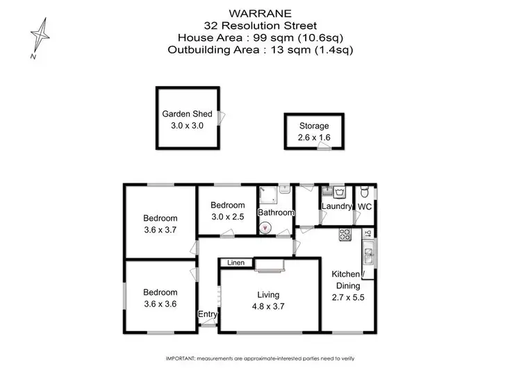 Floorplan of Homely house listing, 33 Resolution Street, Warrane TAS 7018