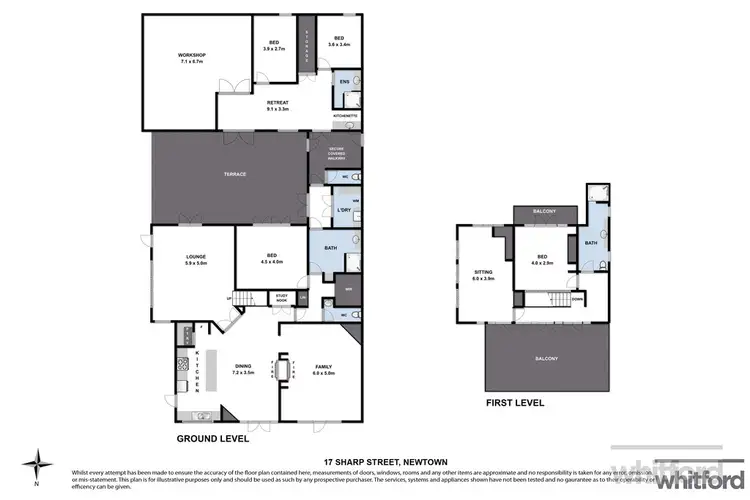 Floorplan of Homely house listing, 17 Sharp Street, Newtown VIC 3220